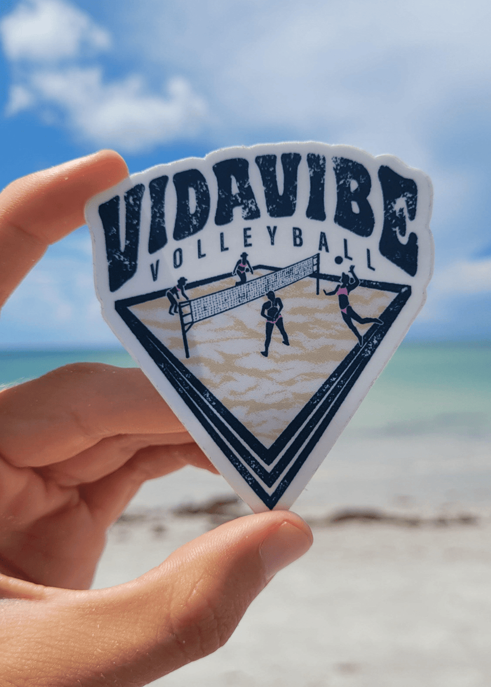 VidaVibe Volleyball Diamond Court Sticker